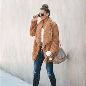 Vici Bear With Me Pocketed Sherpa BNWT